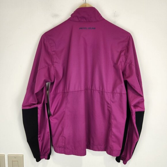 Pearl‎ Izumi MTB Barrier Cycling Jacket Womens M Purple Wine Full Zip Small FLAW - Picture 2 of 11